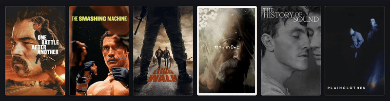 Gif of Letterboxd microinteraction